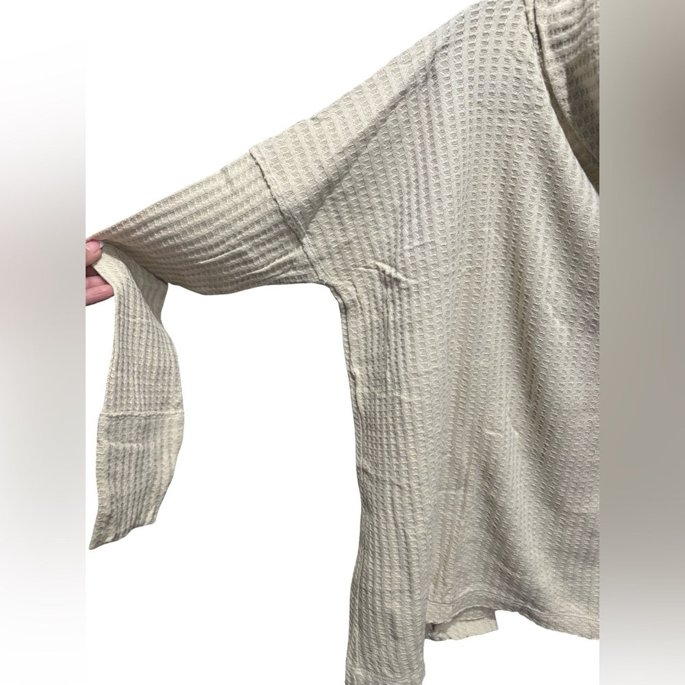 Free People Juicy Cowl Neck Waffle Top - Picture 4 of 6